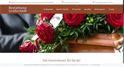 Desktop Screenshot of bestattung.grossschaedl.at